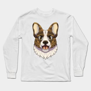 Brindle Corgi Long Sleeve T-Shirt